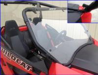 Extreme Metal Products, LLC - Wildcat Trail (50" Wide) and Wildcat Sport Hard Coated Polycarbonate Full Windshield