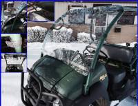 Extreme Metal Products, LLC - Kawasaki MULE 610 and SX Windshield (Hard Coated Polycarbonate)
