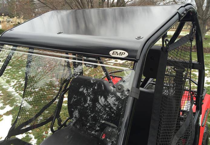 thumbnail interactive-video image 1 of Black PE Hard Top Roof For 2015-2022 Honda Pioneer 500 & 2021-2022 Pioneer 520 1 of 2