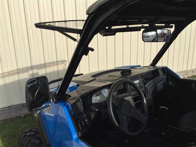 Polaris RZR 13 Wide Panoramic Rear view Mirror & 2 Round Side Mirrors for 1-3/4 Round Cages by EMP 