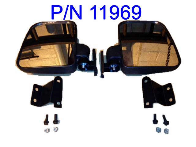 Ranger 570 900 XP 1000 Side View Mirrors for 2015 2016 2017 2018 2019 Polaris Ranger with Pro Fit Cab