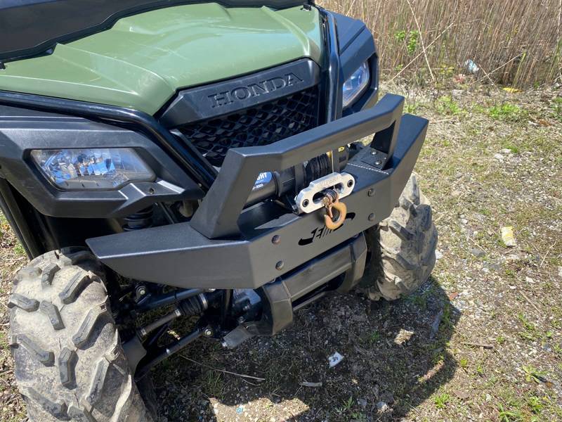 Front Bumper Brush Guard with Winch Mount for Honda Pioneer by EMP 12493 