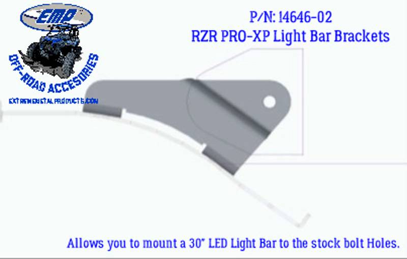 WEISEN 30 Rear LED Chase Light Bar Brackets Kit Reverse For Polaris RZR  Pro XP