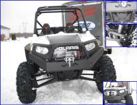 Extreme Metal Products, LLC - RZR Extreme Front Bumper / Brush Guard with Winch Mount