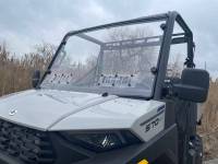 Extreme Metal Products, LLC - 2015-24 Mid-Size/2-Seat Polaris Ranger Hard Coated Windshield with Slide Vents