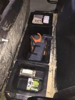 Extreme Metal Products, LLC - Mid-Size Polaris Ranger Under Seat Storage bin set (fits: PRO-FIT Cage model, 50” wide)