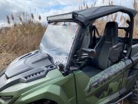 Extreme Metal Products, LLC - Yamaha Wolverine RMAX 1000 and X2 R-Spec 850 Hard Coated Polycarbonate windshield with Slide Vents