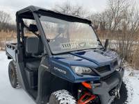 Extreme Metal Products, LLC - CFMOTO UForce 1000, Hard Coated Polycarbonate Windshield with Vents