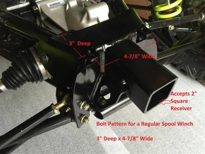 Extreme Metal Products, LLC - Can-Am Maverick XDS (Turbo) and DS Rear Receiver/Winch Mount - Image 1