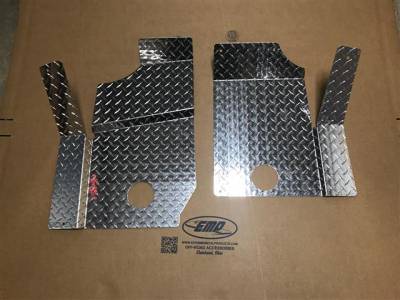 Extreme Metal Products, LLC - Polaris General Diamond Plate Floorboard set - Image 1