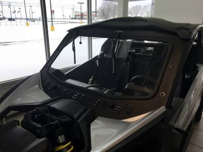 Extreme Metal Products, LLC - Can-Am Maverick X3 Laminated Glass Windshield with Slide Vent - Image 1