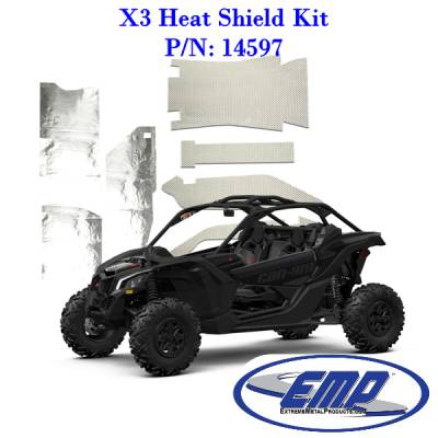 Extreme Metal Products, LLC - Can-Am X3 Heat Shield Kit (2 Seat Model Only) - Image 1