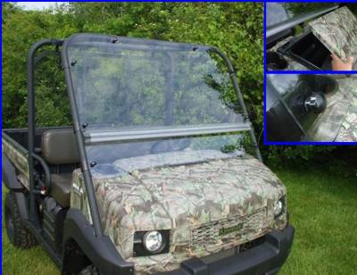 Extreme Metal Products, LLC - Mule 4010 Flip Up Windshield (Hard Coated on both sides) - Image 1