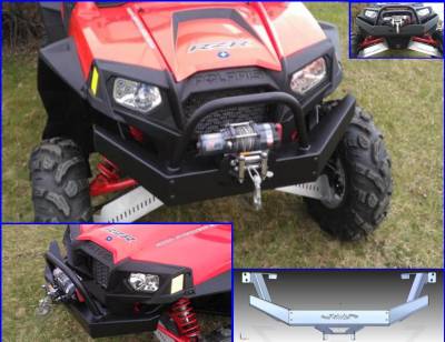 Extreme Metal Products, LLC - RZR XP900 Extreme Front Bumper / Brush Guard with Winch Mount - Image 1