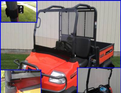 Extreme Metal Products, LLC - Kubota RTV900 Full Windshield - Image 1