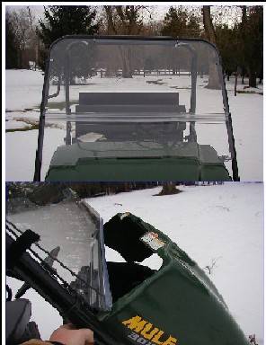 Extreme Metal Products, LLC - Mule 3000 & 3010 Full Windshield - Image 1