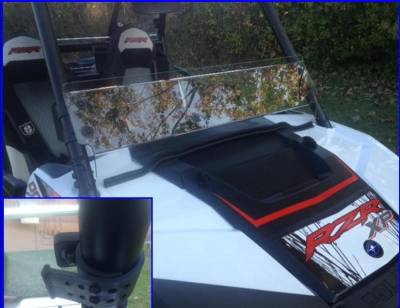 Extreme Metal Products, LLC - RZR XP1K and RZR 900 Half Windshield/ Wind Deflector - Image 1