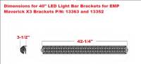 Extreme Metal Products, LLC - Can-AM Maverick X3 LED Light Bar Bracket Set - Image 11