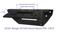 Extreme Metal Products, LLC - Polaris Ranger XP1000 Winch Mounting Plate - Image 2
