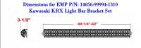 Extreme Metal Products, LLC - Teryx KRX 1000 Light Bar Brackets for a 40" Light Bar - Image 7