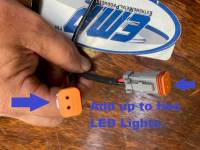 Extreme Metal Products, LLC - Universal LED Light Bar Wiring Harness (includes Polaris Pulse Bar Plug) - Image 6