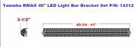 Extreme Metal Products, LLC - Yamaha Wolverine RMAX 1000 and X2 R-Spec 850 40" Light Bar Bracket Set - Image 4