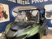 Extreme Metal Products, LLC - Yamaha Wolverine RMAX 1000 and X2 R-Spec 850 Hard Coated Polycarbonate windshield with Slide Vents - Image 4
