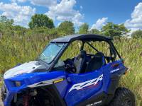 Extreme Metal Products, LLC - RZR Turbo, XP1000, Trail 900 & Trail 900-S Laminated Safety Glass Windshield (wiper options available) NOTE: will not fit the Turbo-S - Image 4