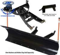 Side by Sides - Kawasaki - Extreme Metal Products, LLC - Polaris Ranger XP1000 72 inch UTV Snow Plow Kit- 2018-2023 (does not include winch)