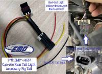 X3 and Defender Tail Light Accessory Adapter (Back Up Camera and other lights)
