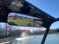 Extreme Metal Products, LLC - Can-Am Defender Panoramic Rear View Mirror-Polycarbonate (will not shatter)
