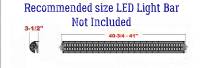 Extreme Metal Products, LLC - Mid-Size Ranger 40" Led Light Bar Bracket Set - Image 6