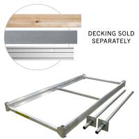 House Brand - EASY DIY Aluminum Dock Section Kit, 8’ long x 4’ wide - Image 3