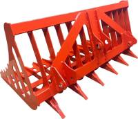 Snaggle-Tooth Rock Bucket for Kubota BX Series Tractors (Optional add-on Grapple)