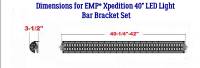 Polaris XPedition ADV 40" LED Light Bar Bracket Set