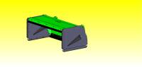 Extreme Metal Products, LLC - John Deere Tractor Snow Pusher (50" Wide) - Image 3